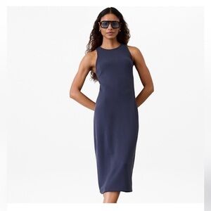 Athleta Seasoft Rib Midi Dress